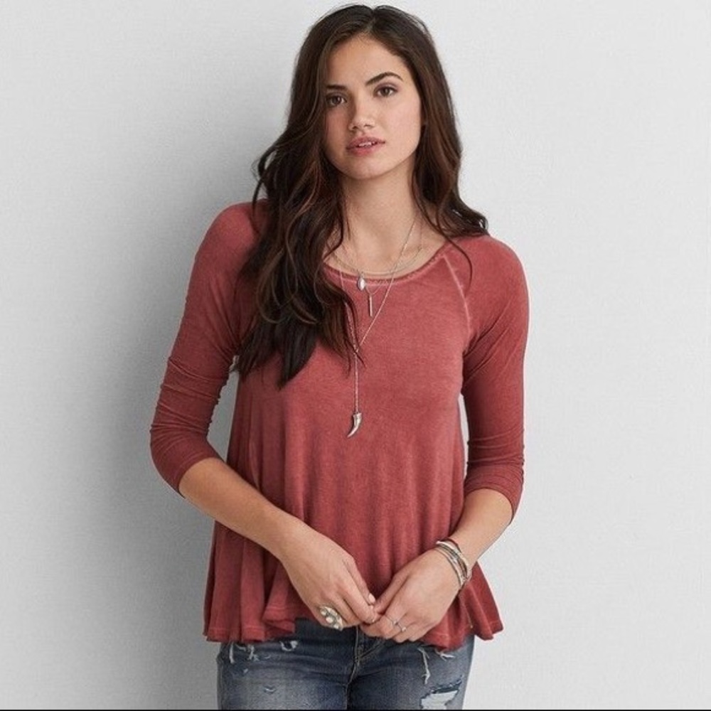 American Eagle Soft and Sexy Crossback T-shirt